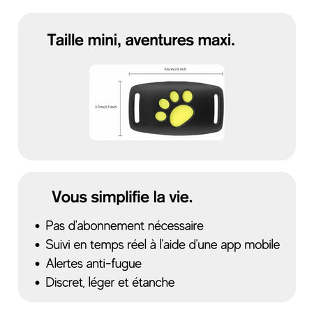 Collier GPS Pour Chien | Adapté à Tous les Chiens | Sadoper
