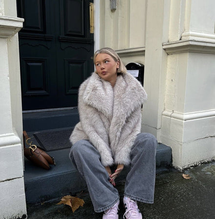 Isabelle - Manteau en fourrure véritable