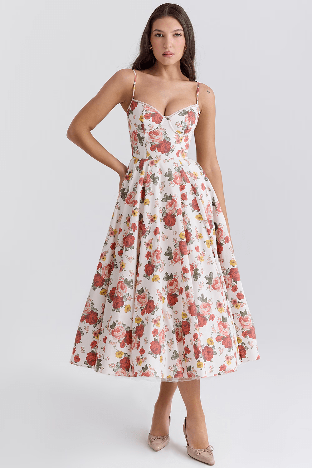 Robe évasée | Satin | Élégance et raffinement