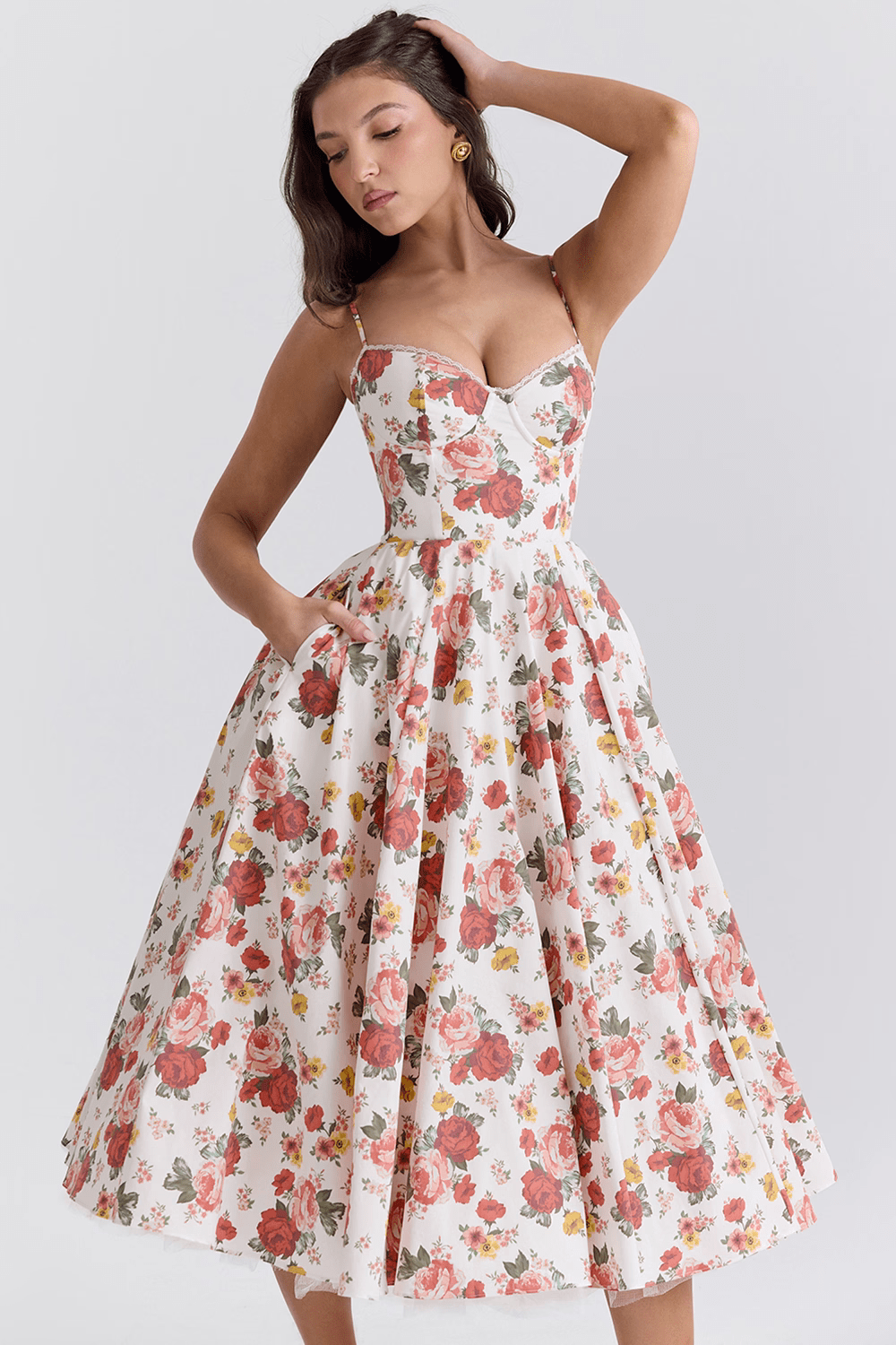 Robe évasée | Satin | Élégance et raffinement