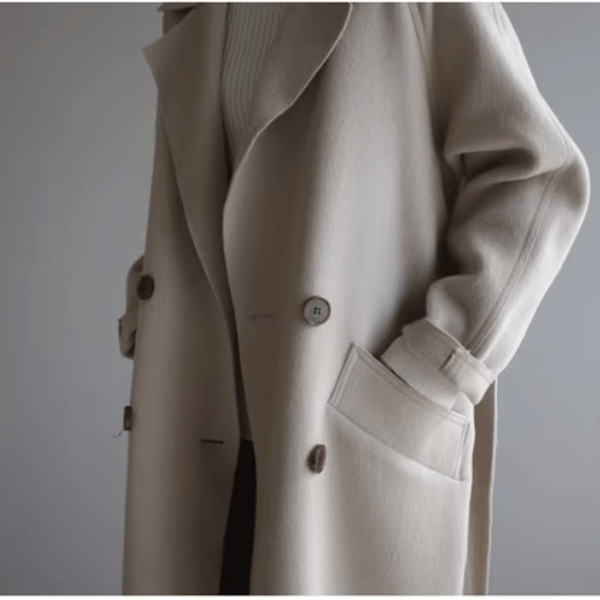 Manteau long en laine pour l'hiver