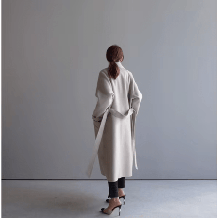 Manteau long en laine pour l'hiver