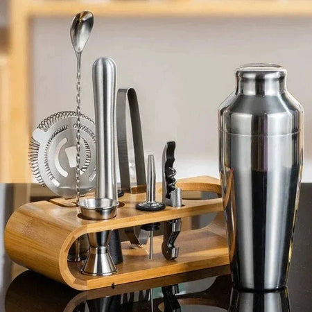 MixologyMaster - Luxueux ensemble de 10 pièces pour la préparation de cocktails à domicile