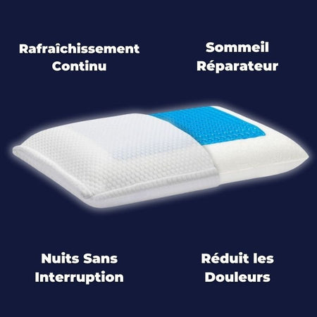 Oreiller Orthopédique Rafraîchissant Sadoper - Soulage les douleurs cervicales