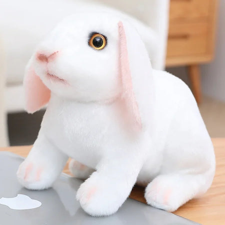Peluche Lapin Réaliste™ – Le Compagnon Doux &amp; Rassurant pour des Nuits Apaisées